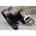 Brown color leather belt 100% genuine leather